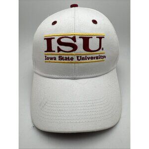 Vintage Iowa State Cyclones Hat Cap Snap Back White The Game Split Bar NCAA Mens
